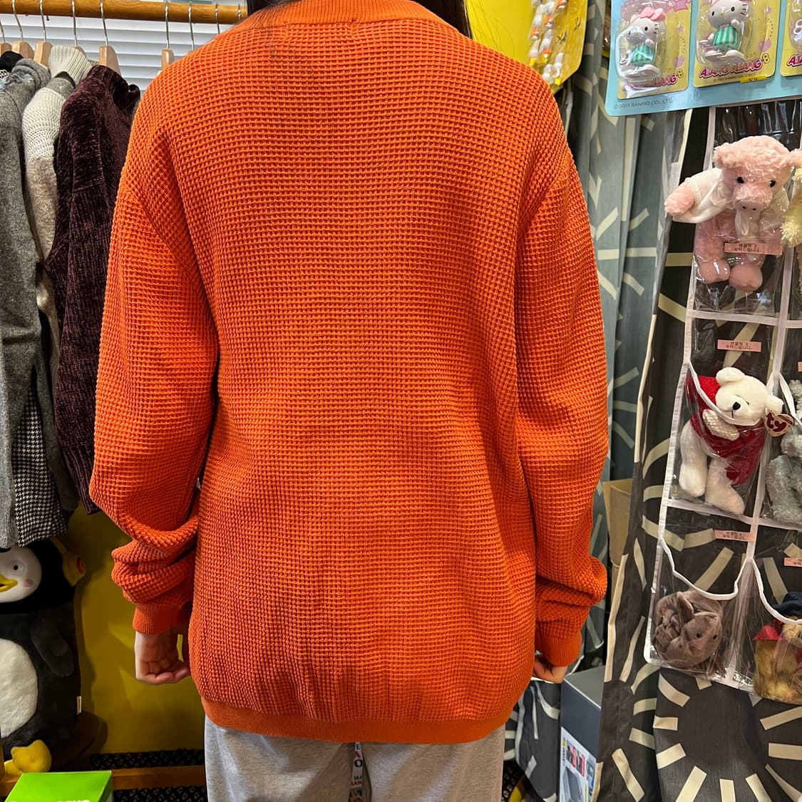 [Beams][Japanese Vintage] 빔즈 와플지 가디건 상품이미지4