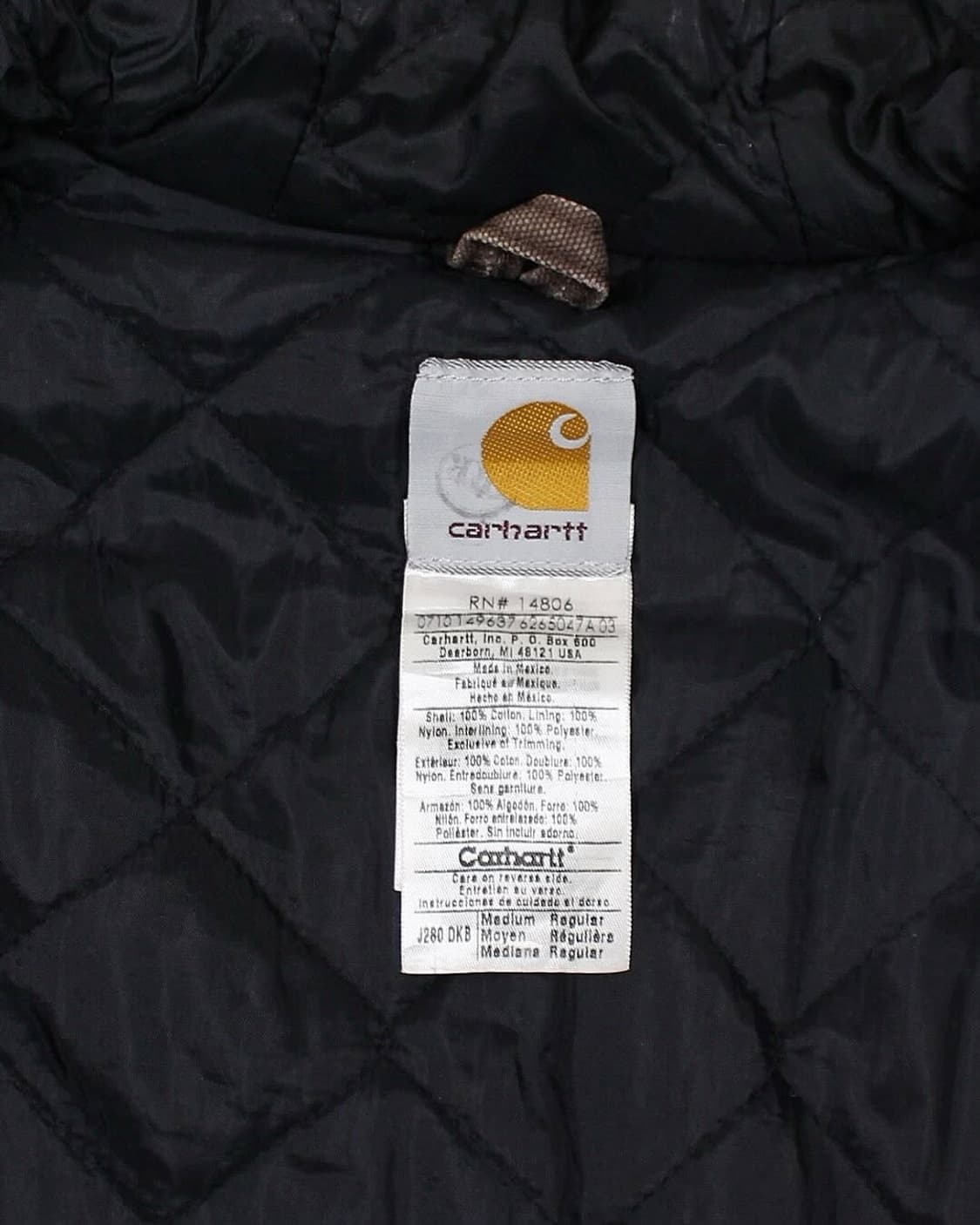 2010 칼하트 J280 DKB 덕 액티브 자켓 다크브라운 빈티지 상품이미지5