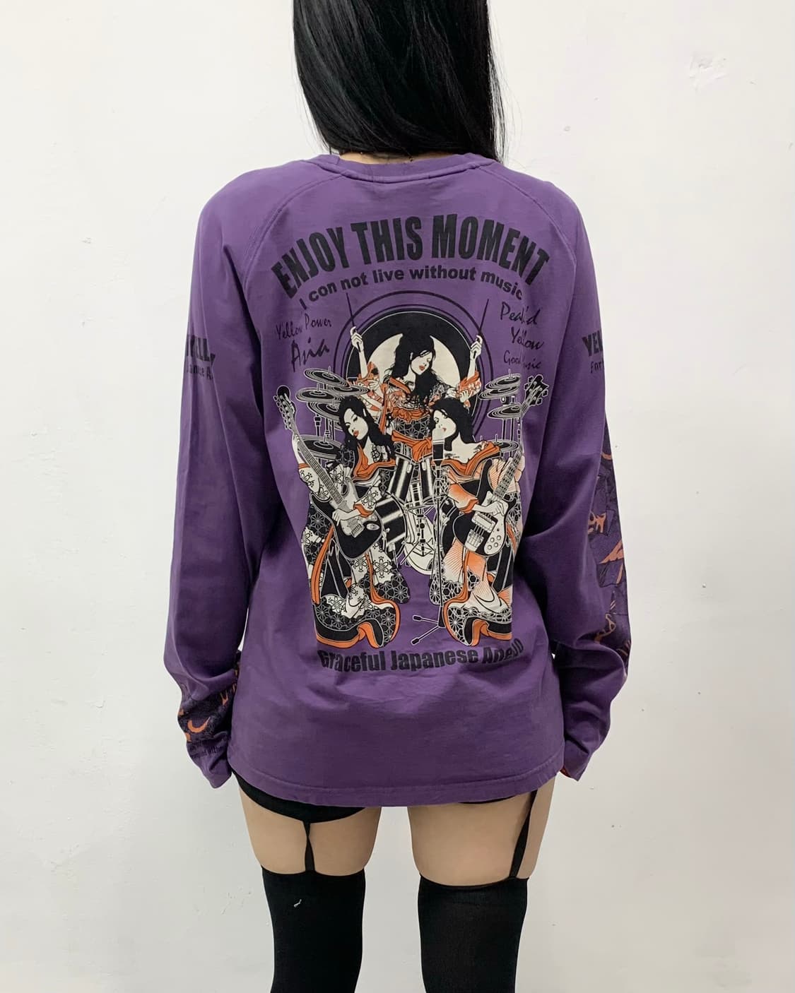 [PEAK'S] 히글깔 오리엔탈 게이샤 밴드 펑크 롱슬리브 상품이미지2