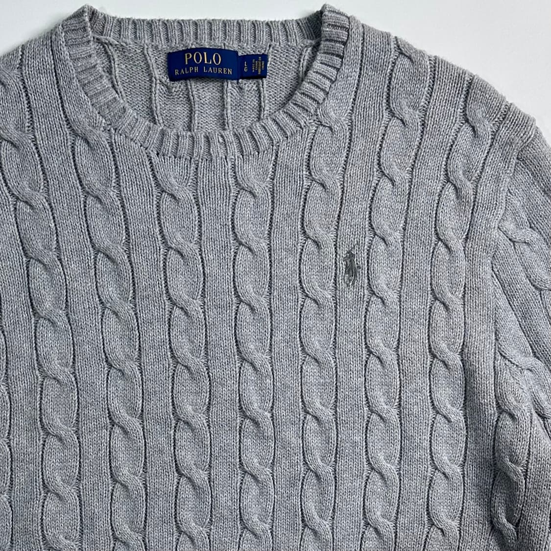폴로 랄프로렌 그레이 케이블 니트  상품이미지3