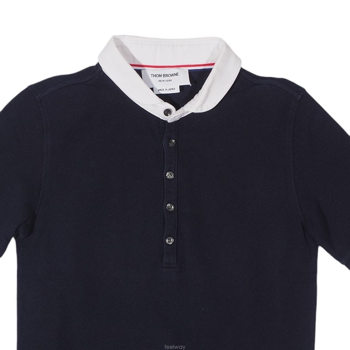 [정품]톰브라운 카라 티셔츠 남색  상품이미지3
