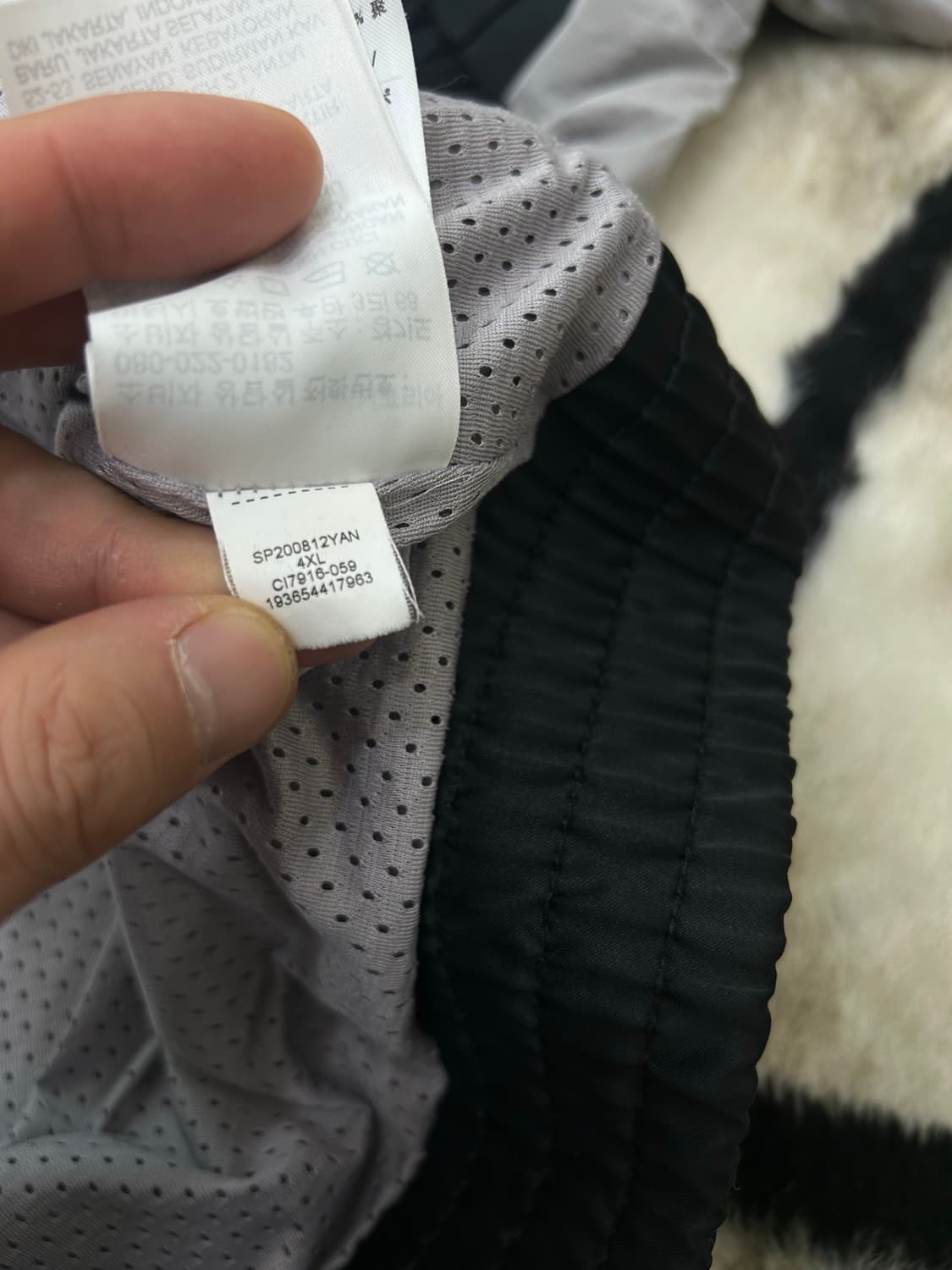 [4XL]나이키 조던 윙스 다이아몬드 자켓/그레이블랙 상품이미지7