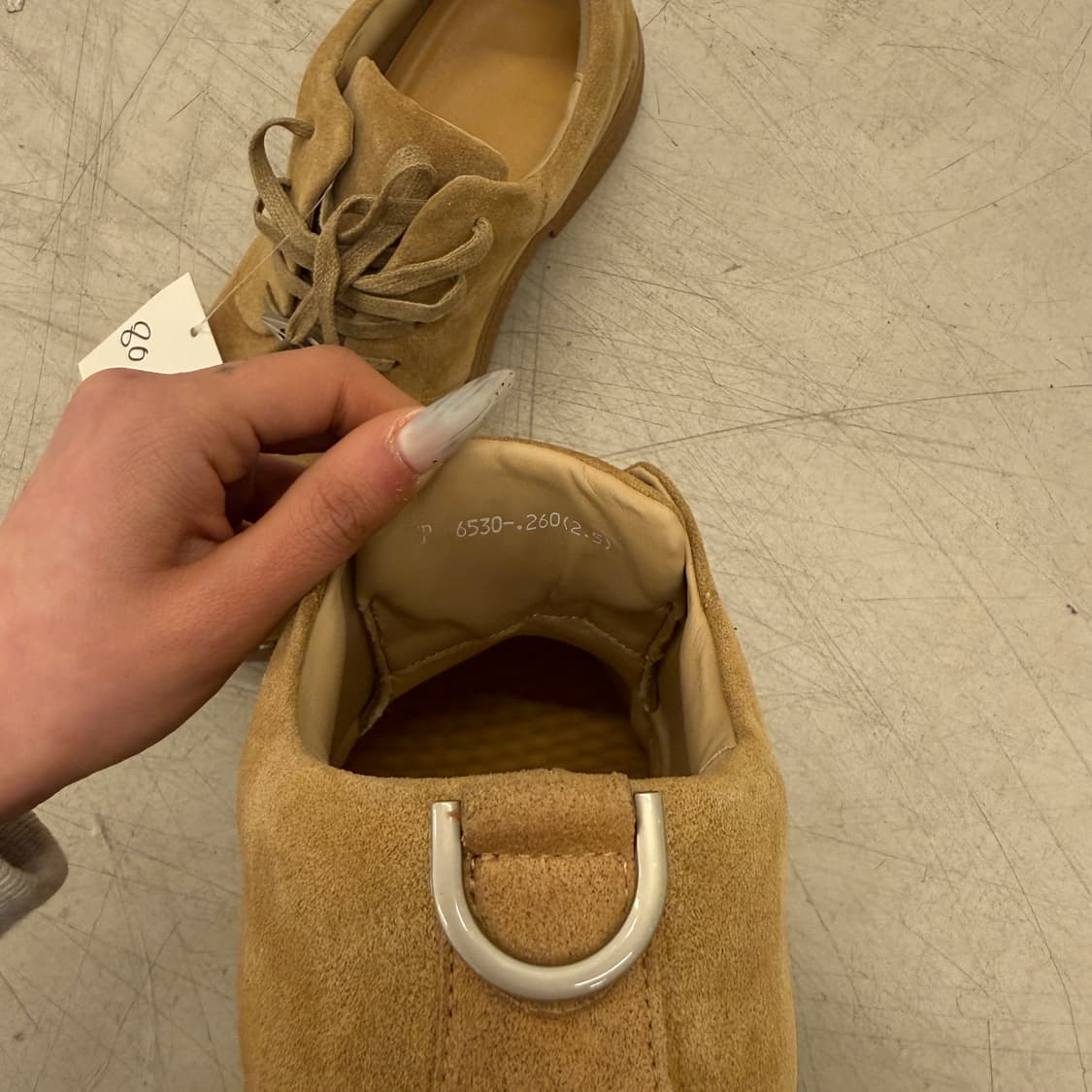 빈티지 스웨이드 브라운 더비 슈즈  상품이미지5
