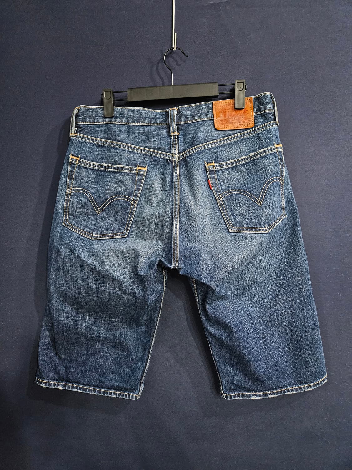 리바이스 503 블루 남성 허리 32 빈티지 데님 반바지  상품이미지2