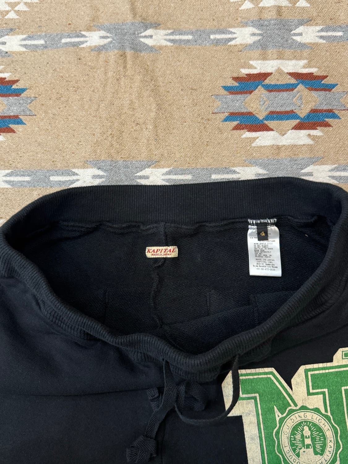 [4][XL] 캐피탈 30 플리스 스웨트팬츠 블랙 상품이미지3
