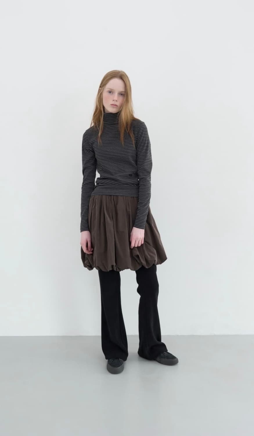 엔조블루스 | 벌룬 스커트 (브라운) 상품이미지2