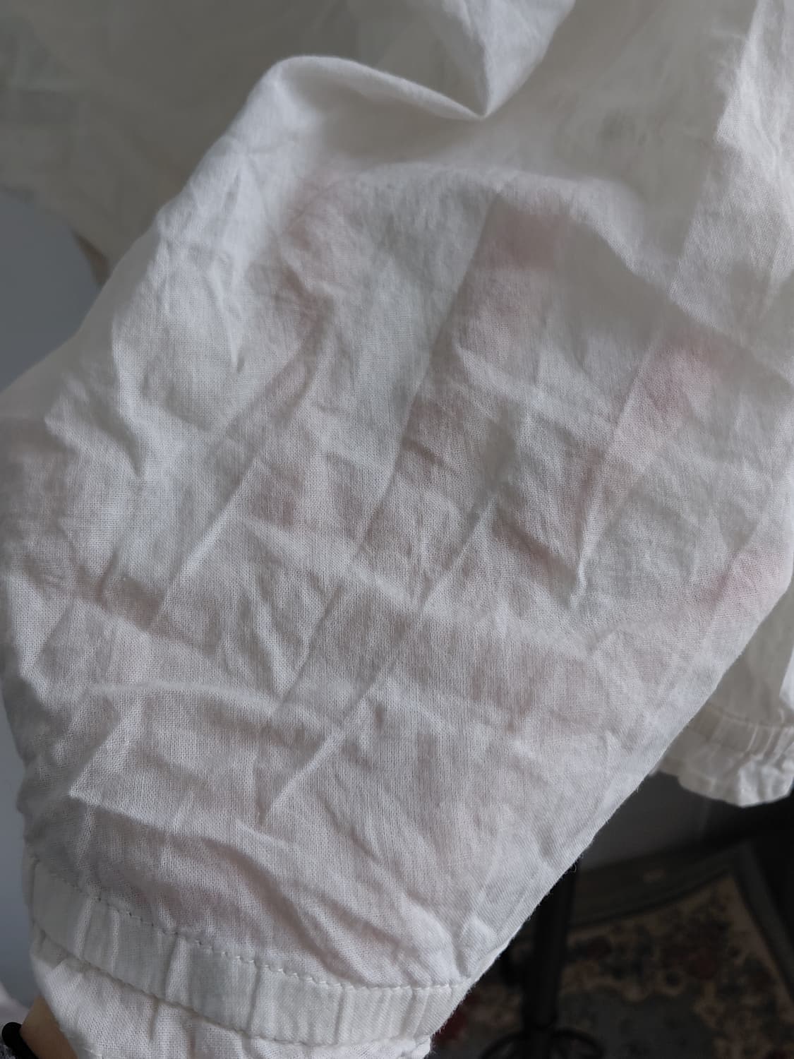 [빈티지] 아이보리색 헨리넥 셔츠 블라우스 상품이미지4