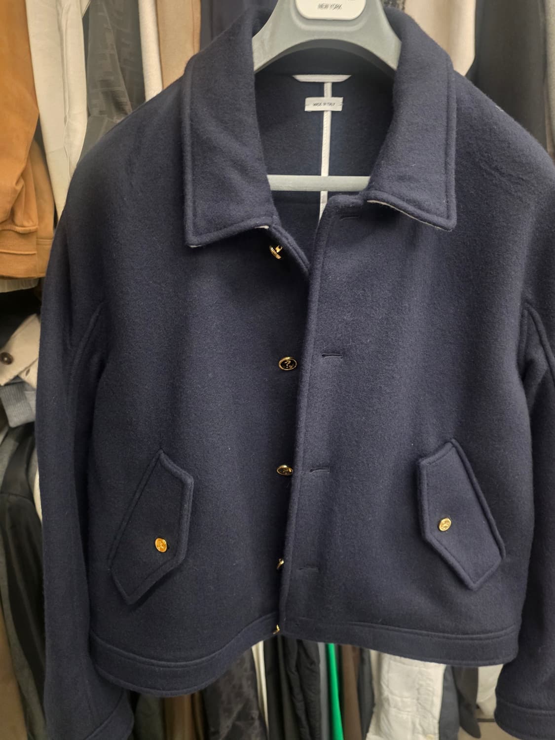 톰브라운 캐시미어100% 블루종자켓 처분해요 상품이미지4