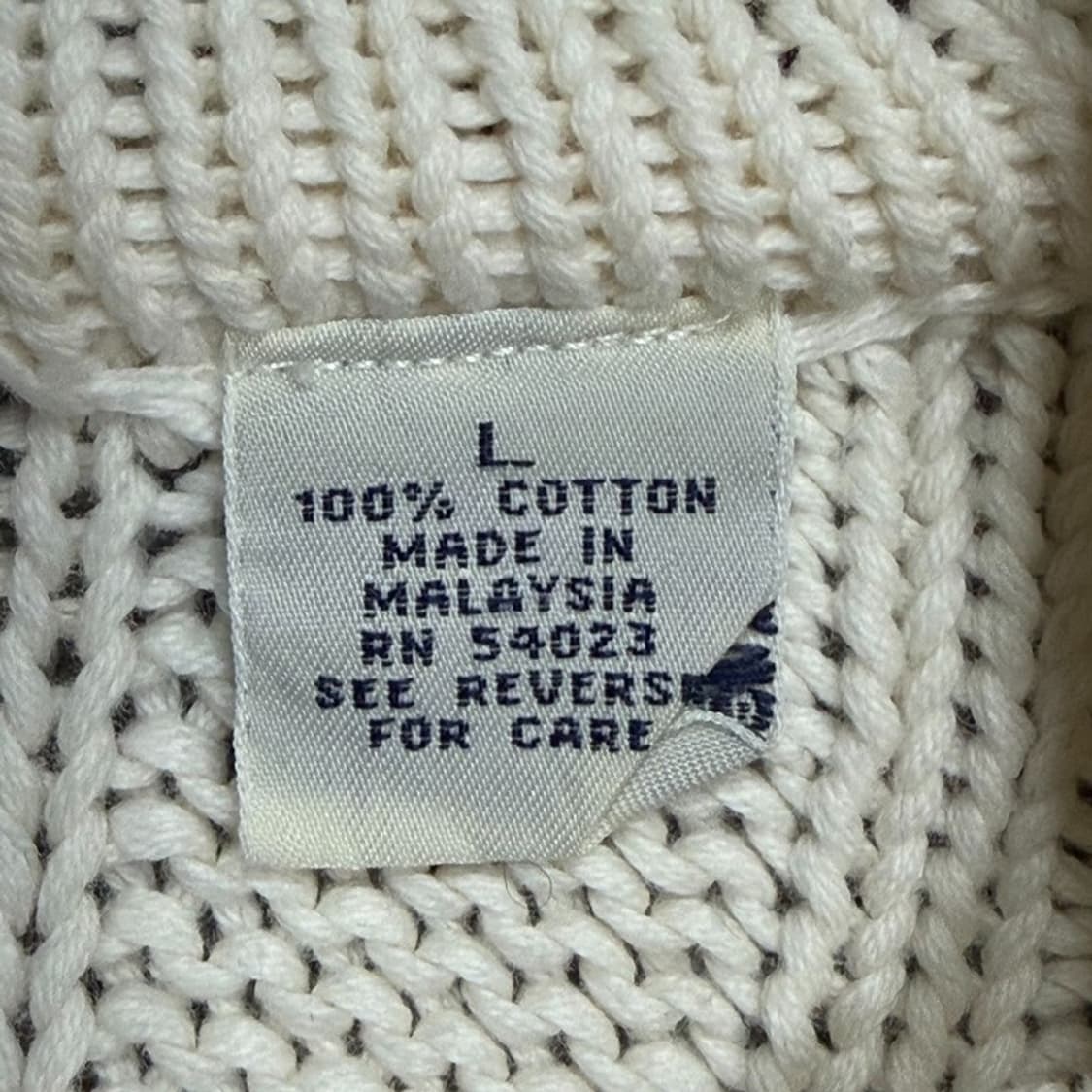 갭 코튼 브이넥 케이블 니트 v1943 상품이미지6