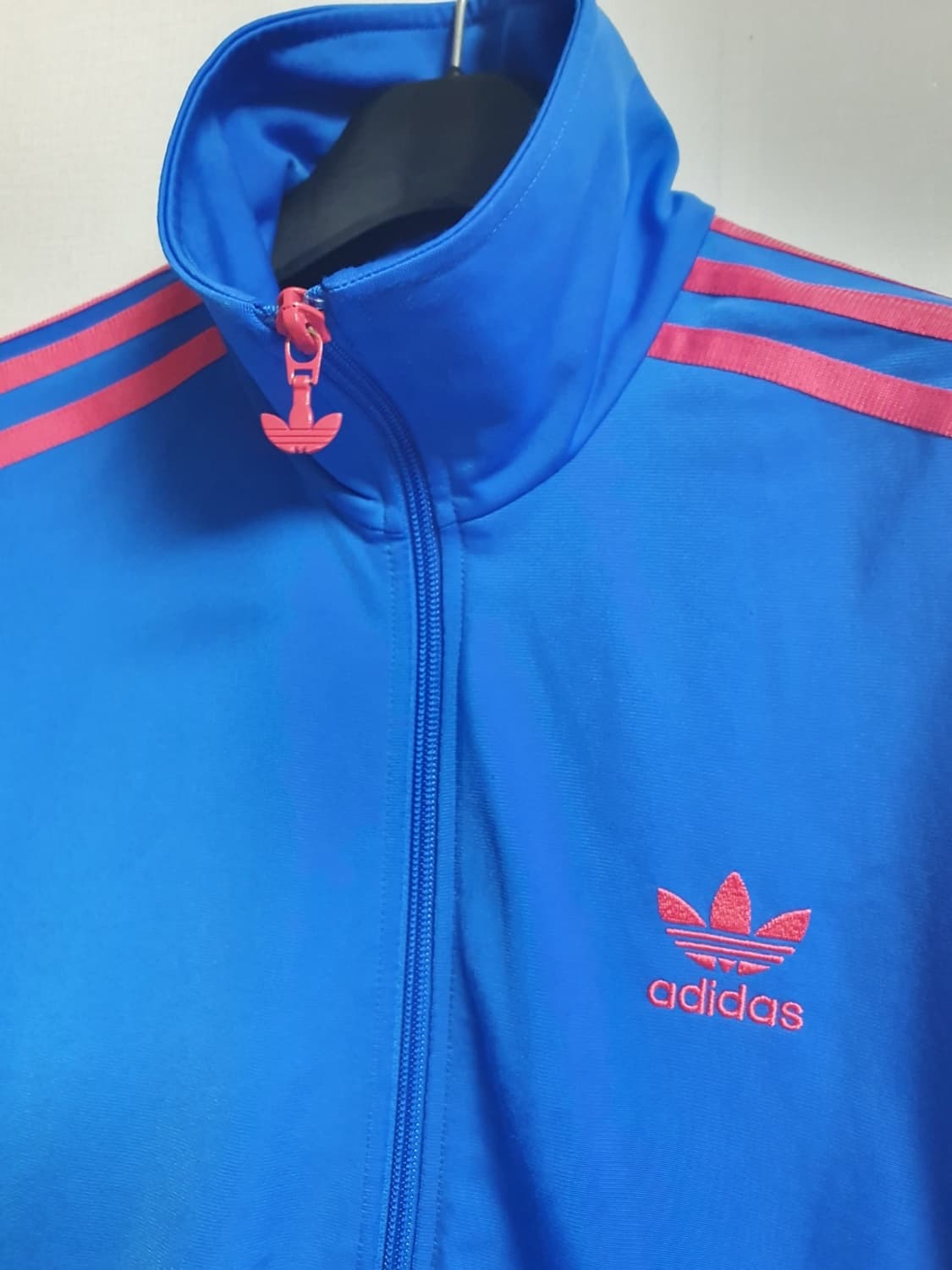 아디다스 져지 블루 핑크 삼선 트랙탑 파이어버드 95 상품이미지4