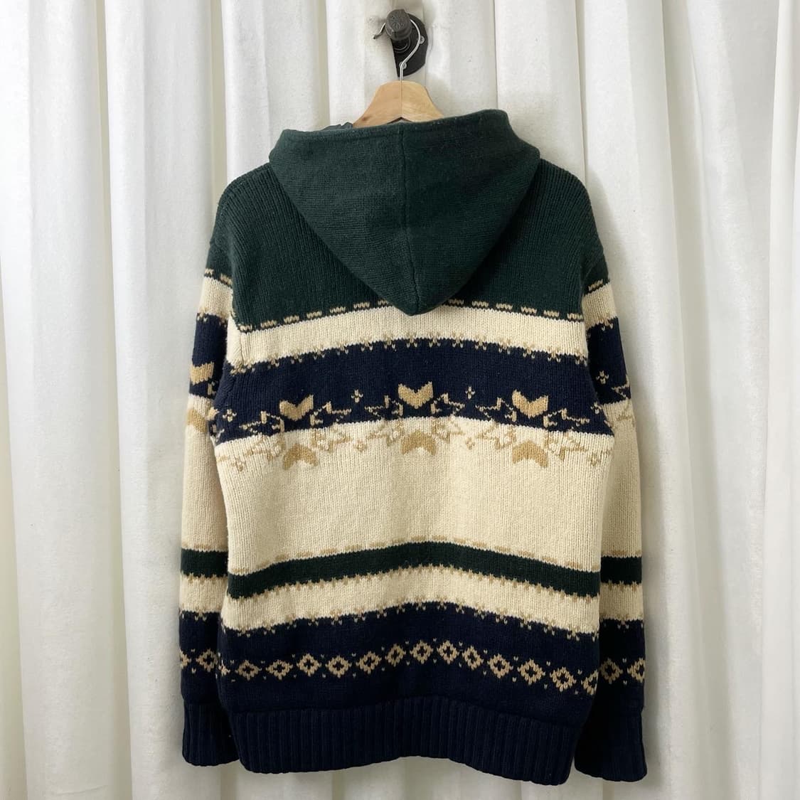 빈폴 멀티컬러 패턴 니트 후드 집업 상품이미지5