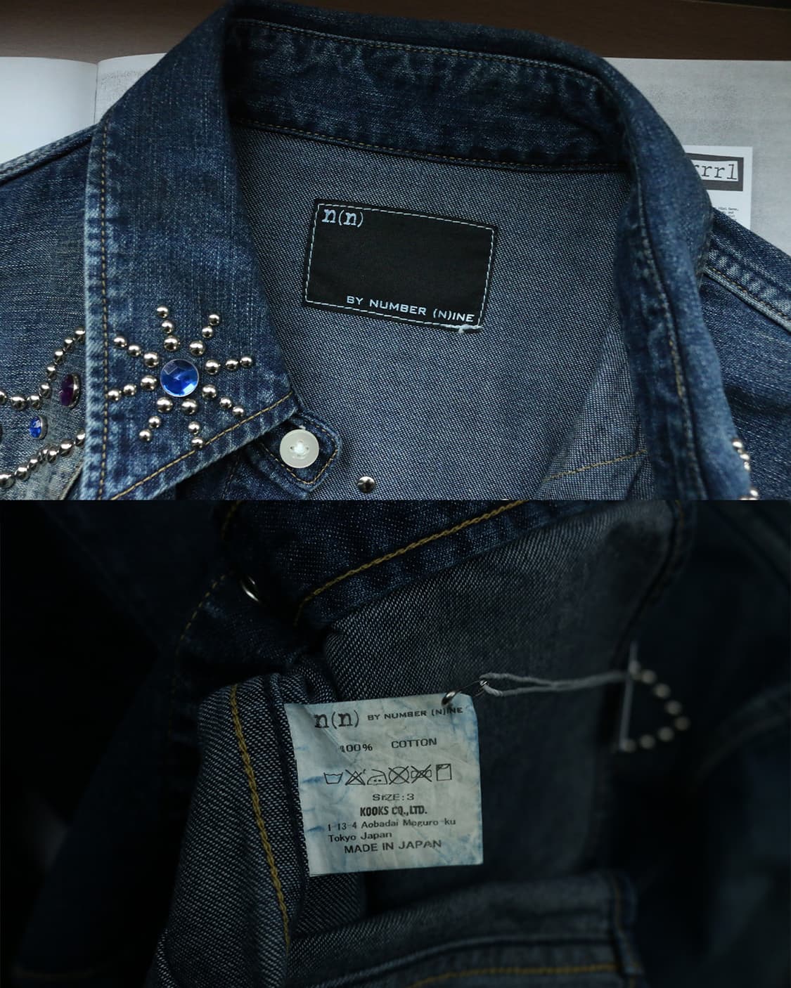 넘버나인 웨스턴 스터드 데님 셔츠 상품이미지10