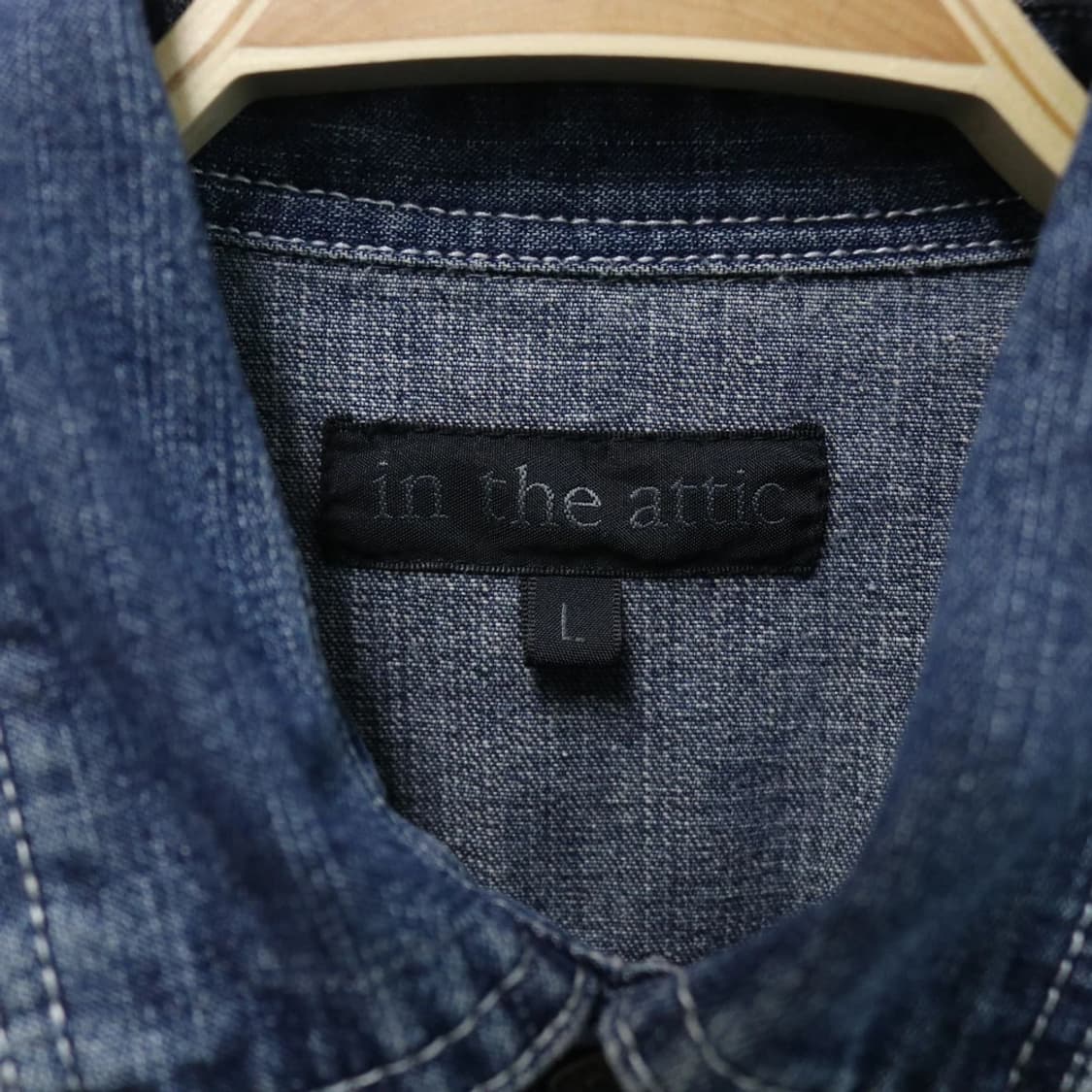 인 더 애틱  워싱 데님 셔츠 61934 상품이미지6