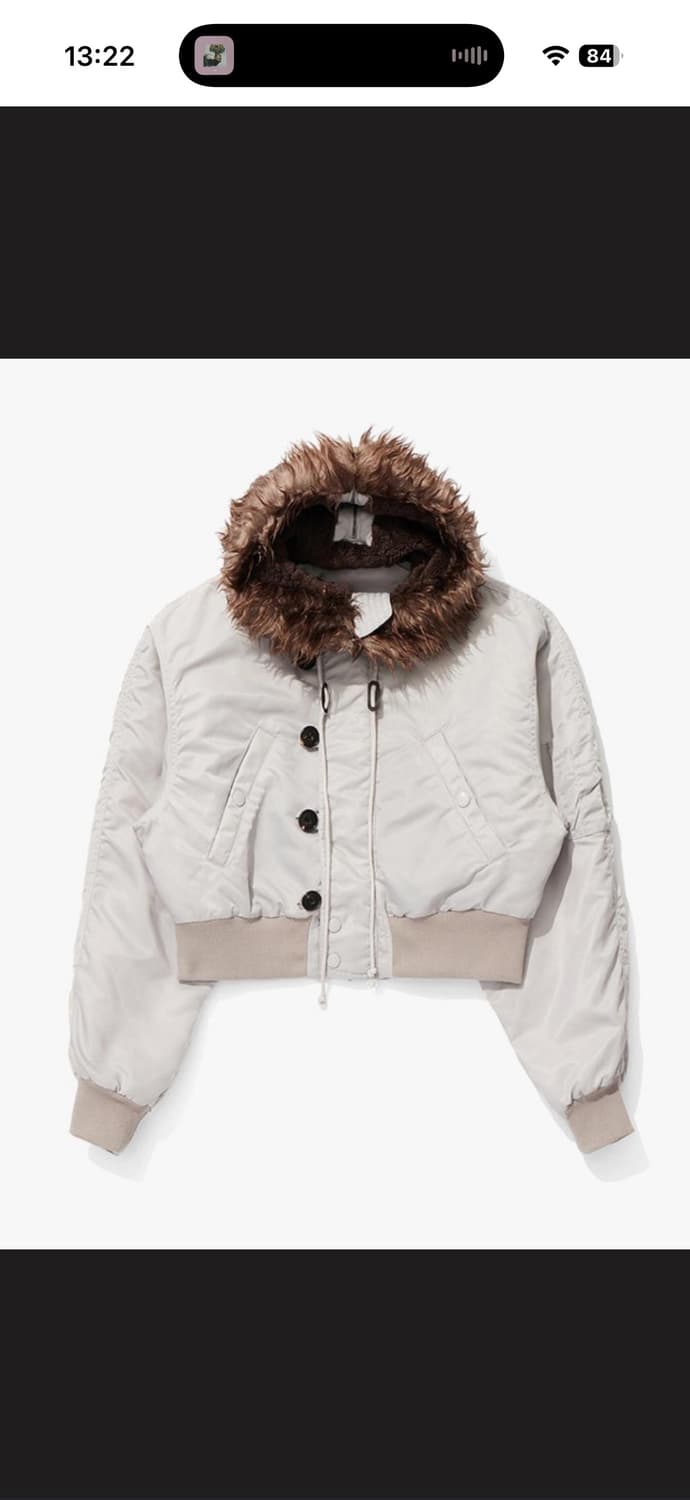 오픈와이와이 faux fur zipper hood ma1 2사이즈 상품이미지1