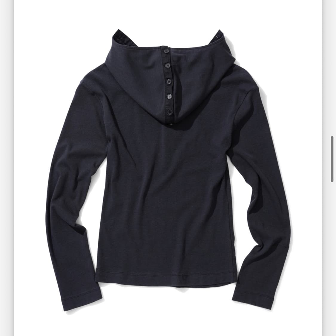 오들리워크샵 Hooded henley tee, washed 상품이미지3