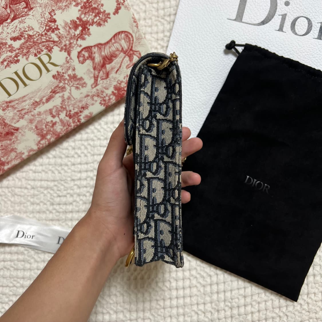 (당일배송 풀구성) 디올 오블리크 폰홀더백 상품이미지4