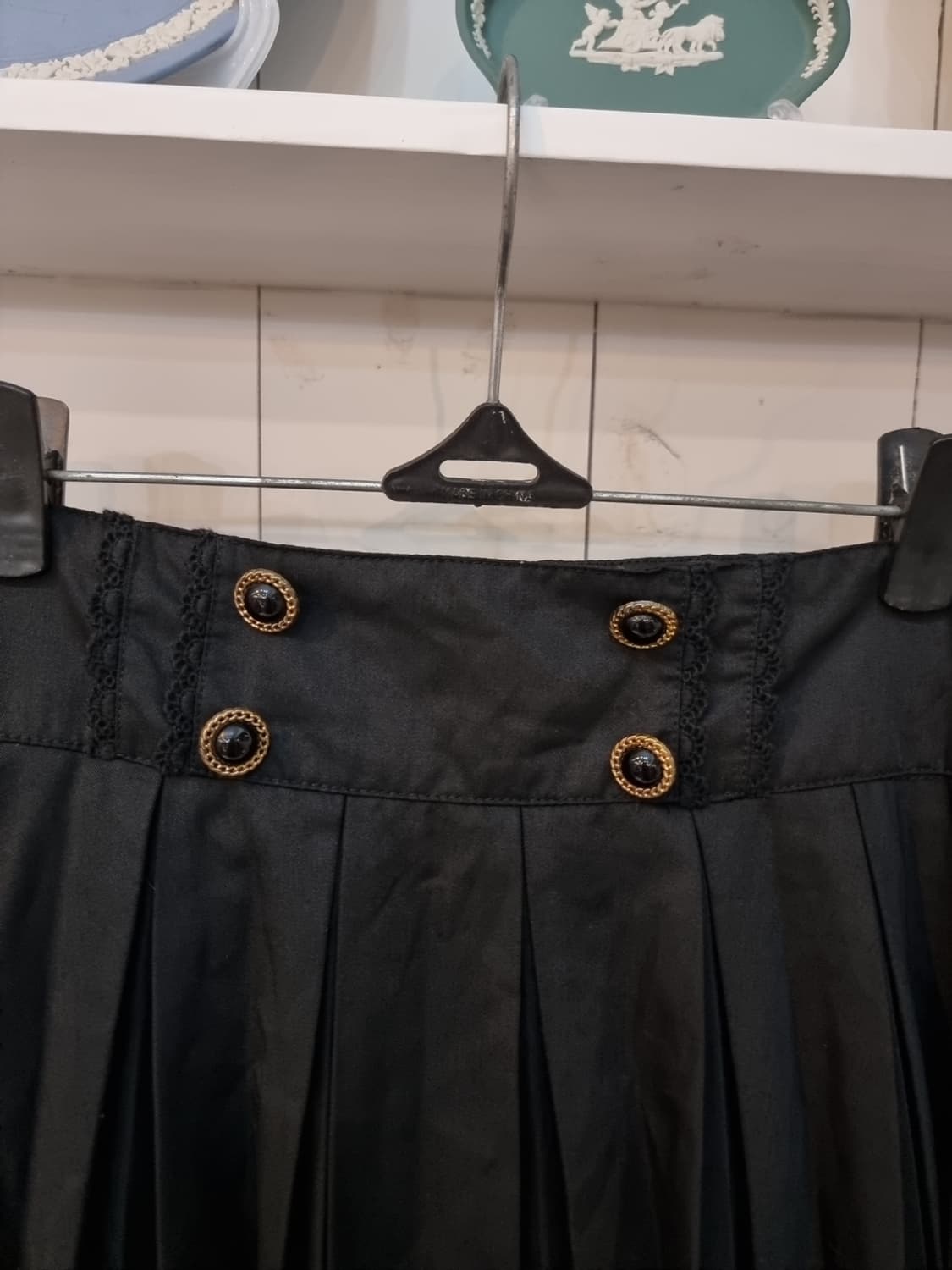 axes femme 하이웨이스트 블랙 플레어 스커트 상품이미지2