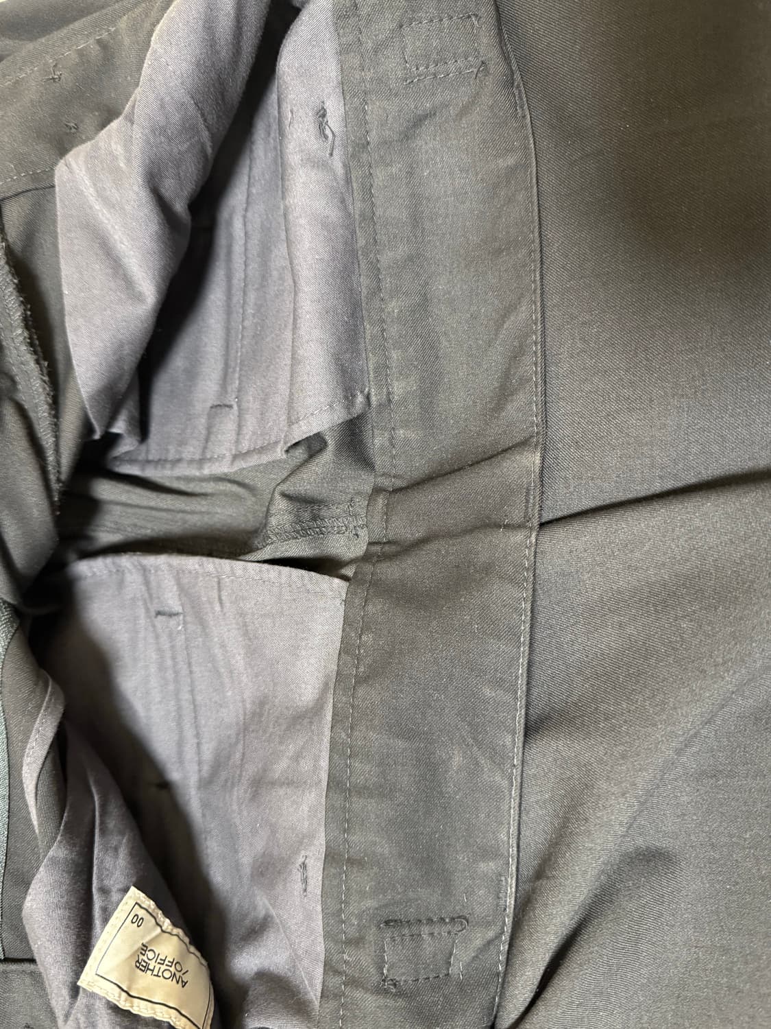 어나더오피스 22AW 산티아고 슬랙스 스탠다드 (차콜) 00사이즈 상품이미지7