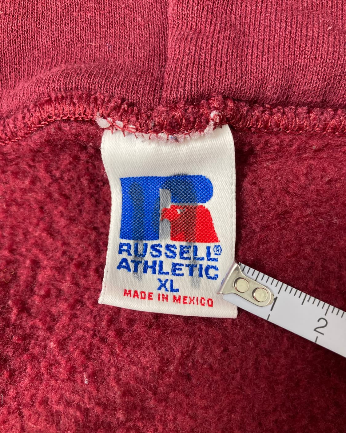 90s Russell Zip Up Hoodie (burgundy) 상품이미지3