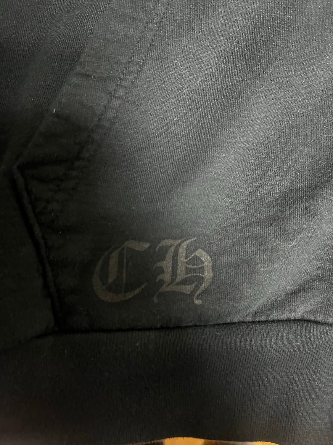 크롬하츠 홀스슈 플로랄 플리스 집업 후드 블랙 상품이미지8