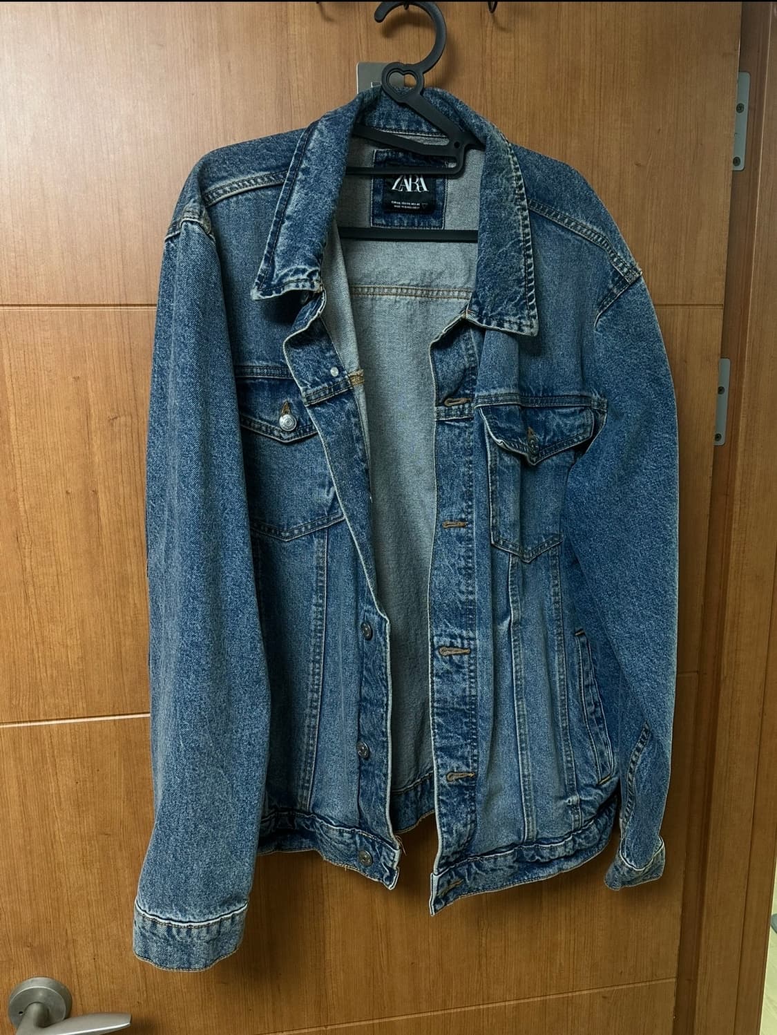 [XXL/1회착] 자라 데님 빈티지 중청 청자켓 상품이미지1