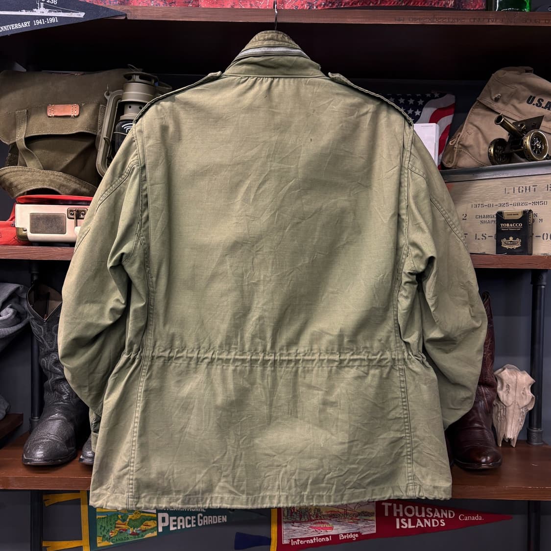 70s 오리지날 미군 M-65 필드자켓 사파리 퍼티그 자켓 N480 상품이미지2