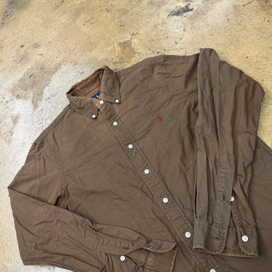 [정품/S] 폴로 랄프로렌 브라운 옥스포드 셔츠 b18 상품이미지1