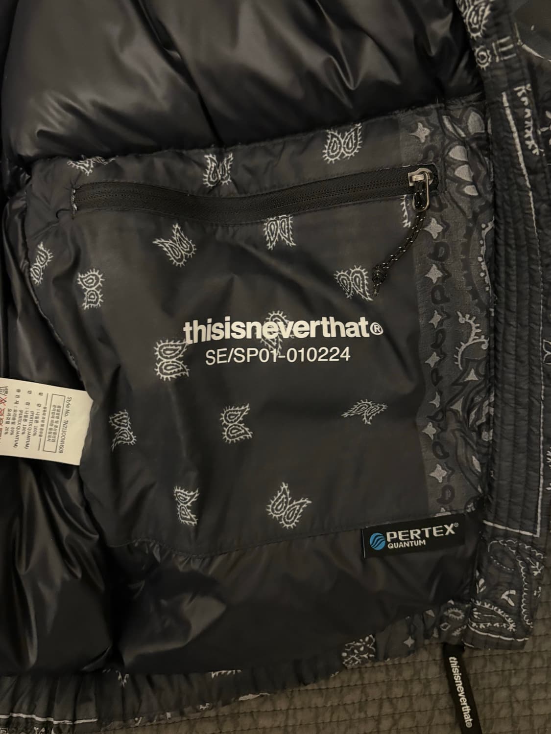 디스이즈네버댓 퍼텍스 반다나 패딩 S 상품이미지6