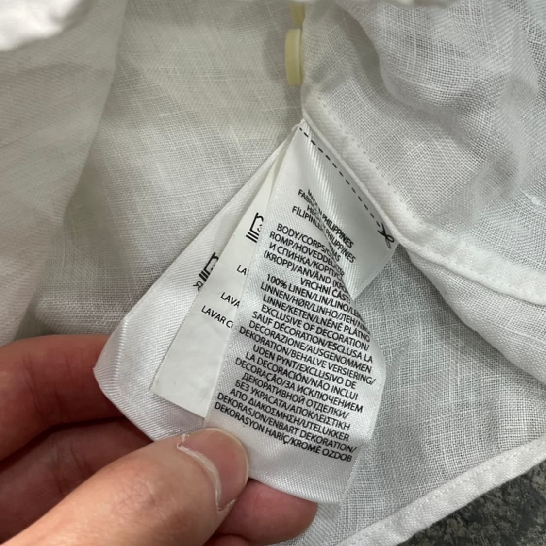 105 폴로 신형 화이트 린넨셔츠  상품이미지5