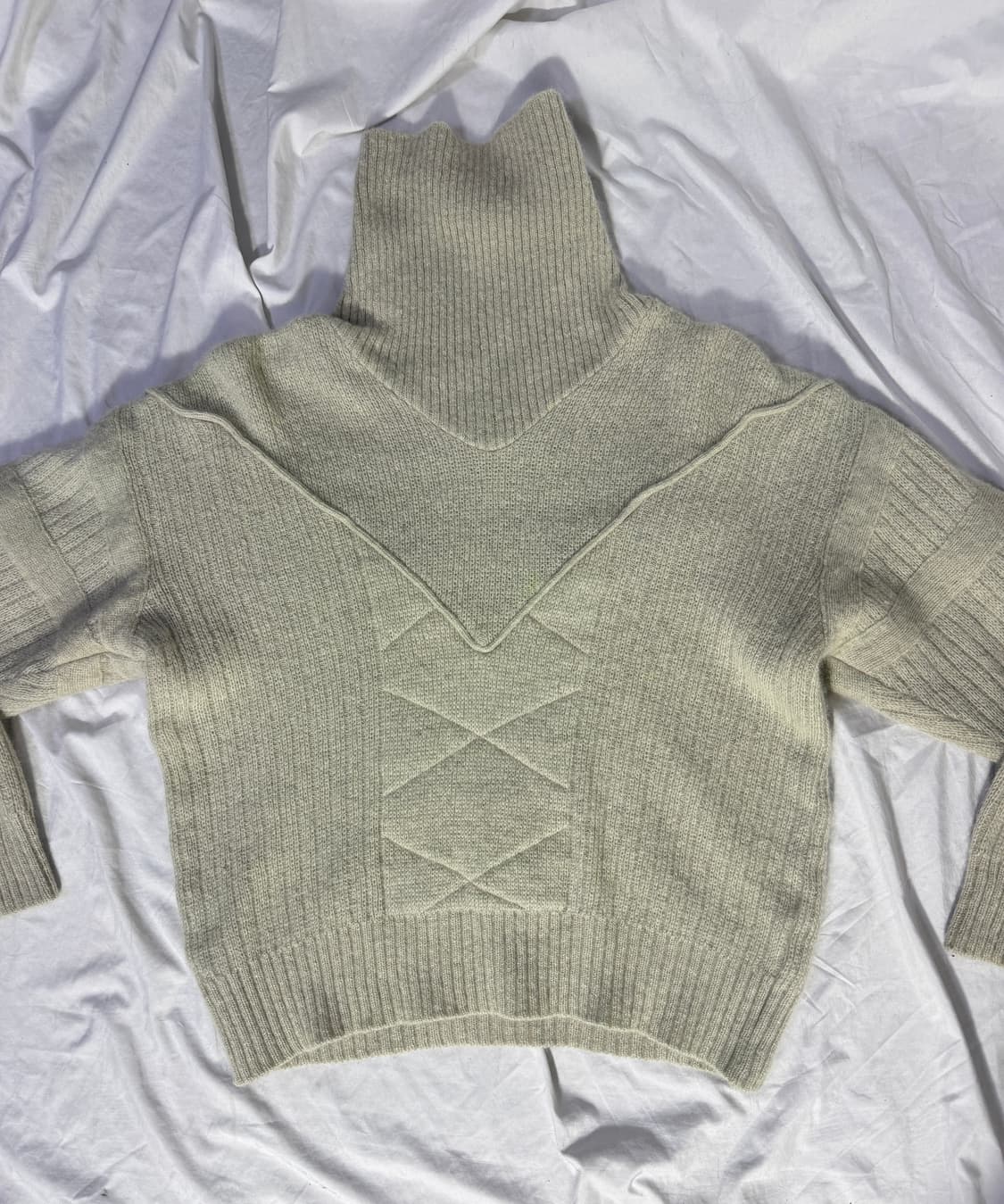 80s 클로드 몬타나 하이넥 니트 아방가르드  상품이미지8