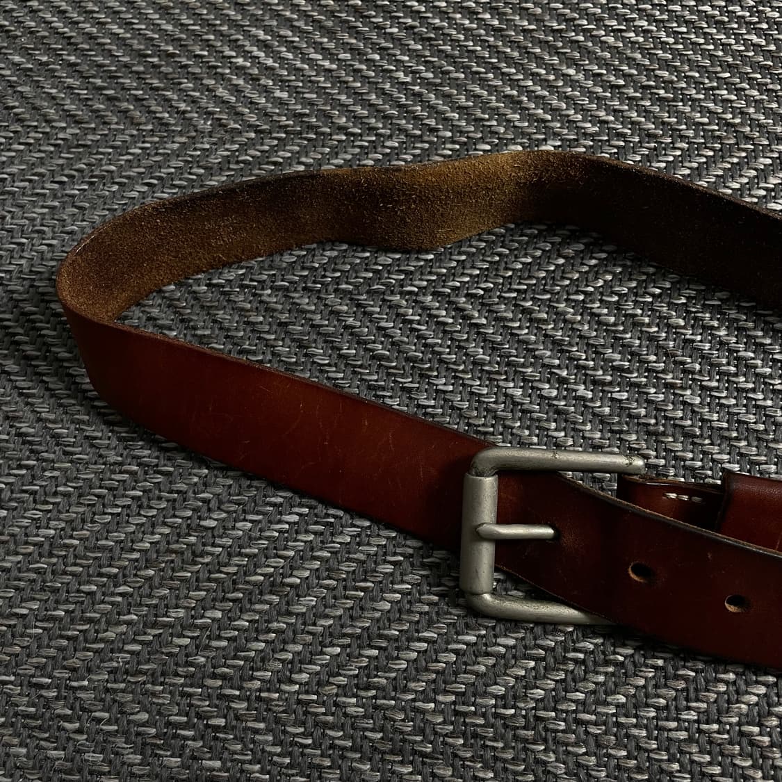 빈티지 웨스턴 브라운 가죽 벨트y 3883 상품이미지3