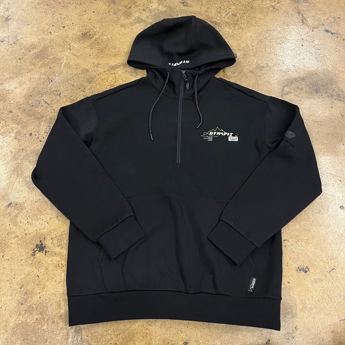 [정품/XL] 다이나핏 블랙 하프집업 후드티 b18 상품이미지2