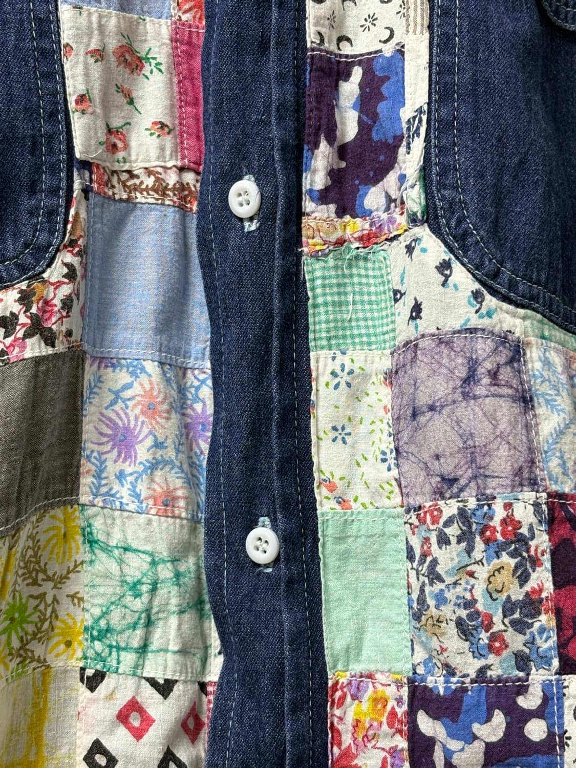 블루블루 재팬 패치워크 셔츠 상품이미지4