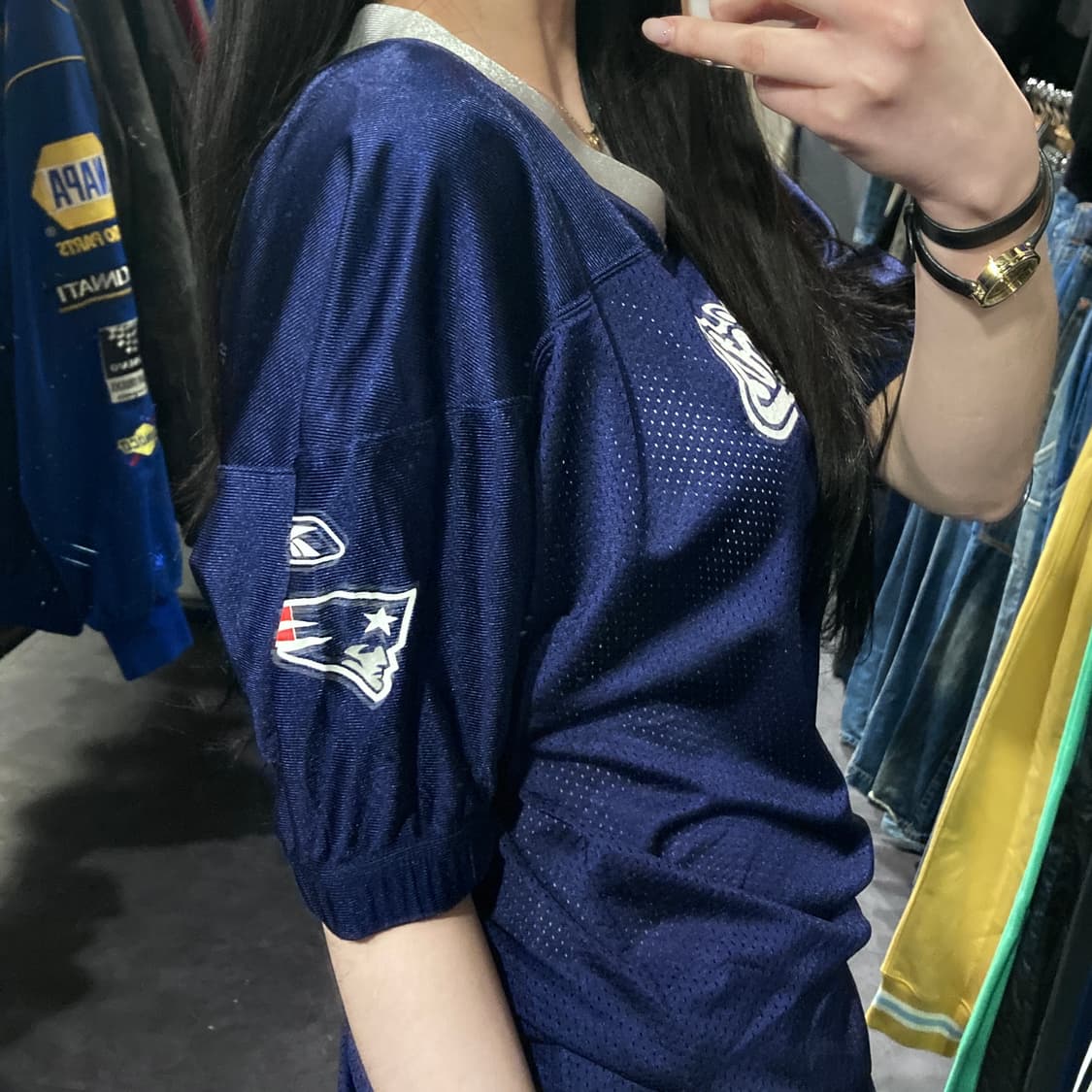 [IM] NFL 뉴잉글랜드 패트리어츠 네이비 반팔 져지 상품이미지4