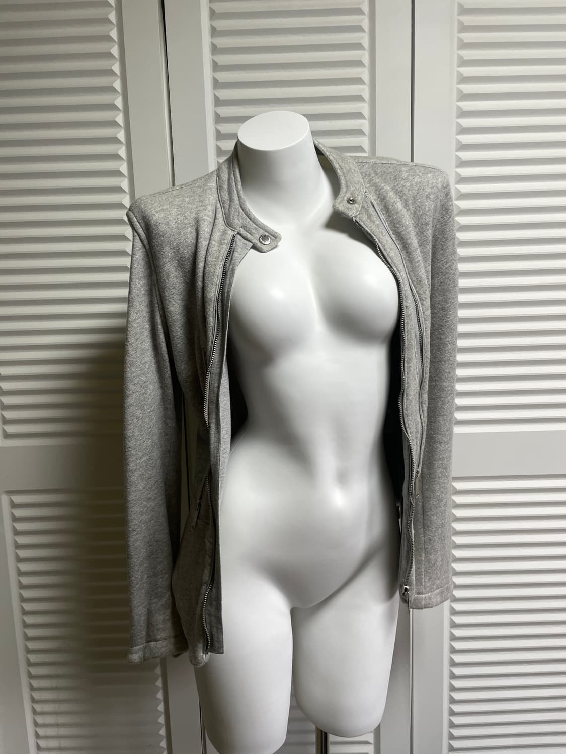 디젤 코튼 져지 자켓 멜란지그레이 S 상품이미지1