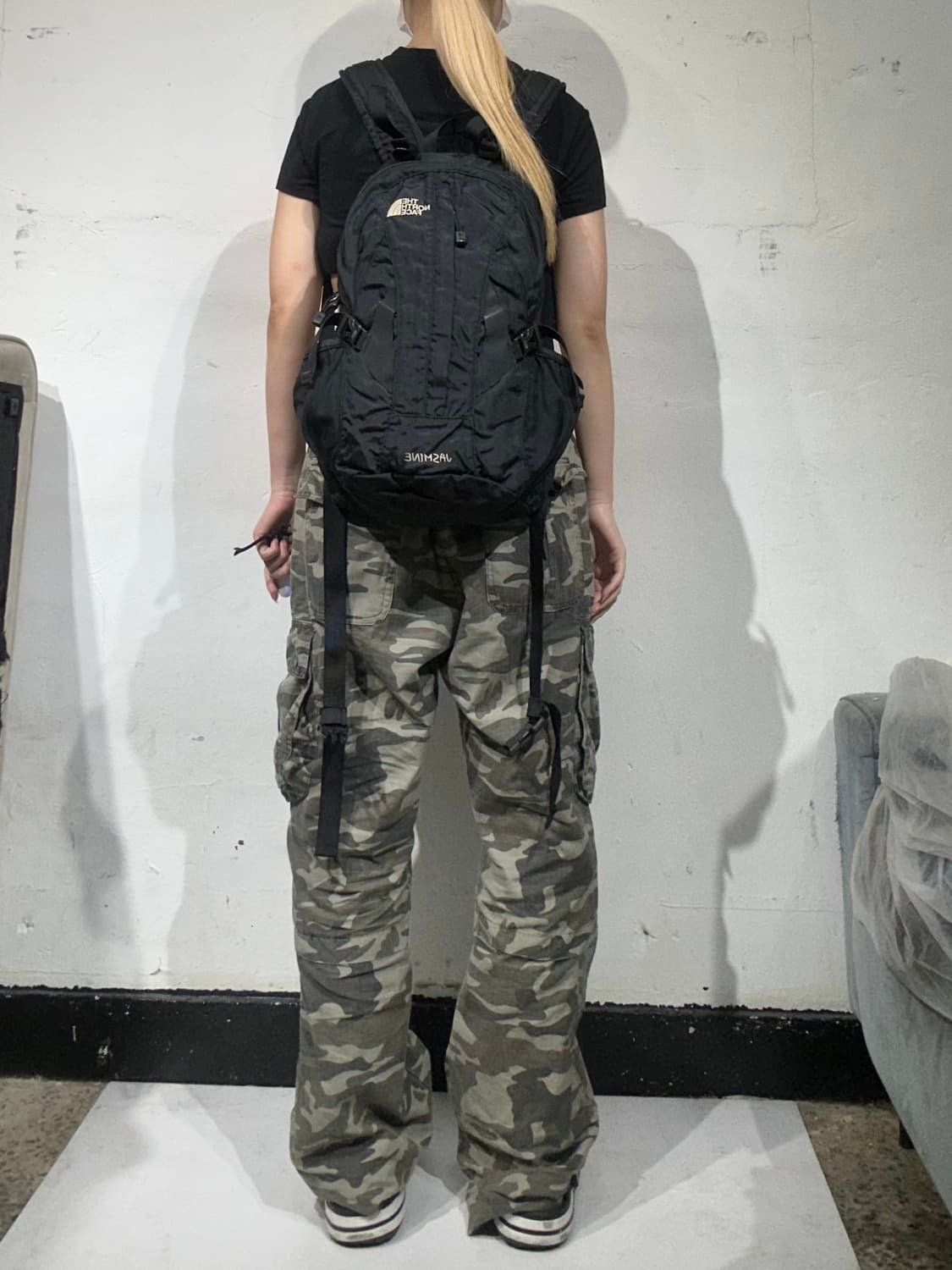 노스페이스 블랙 자스민 등산용 가방 백팩 책가방  상품이미지3