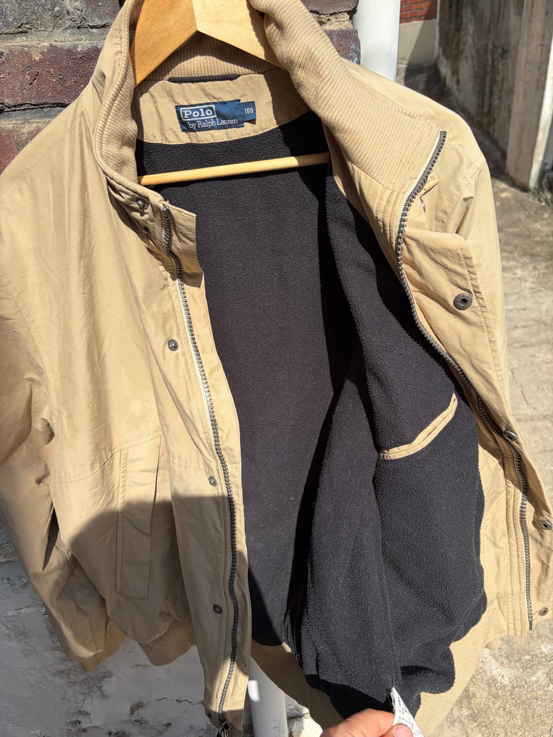 Polo Ralph Lauren 베이지 나일론 봄버 자켓 100 상품이미지7