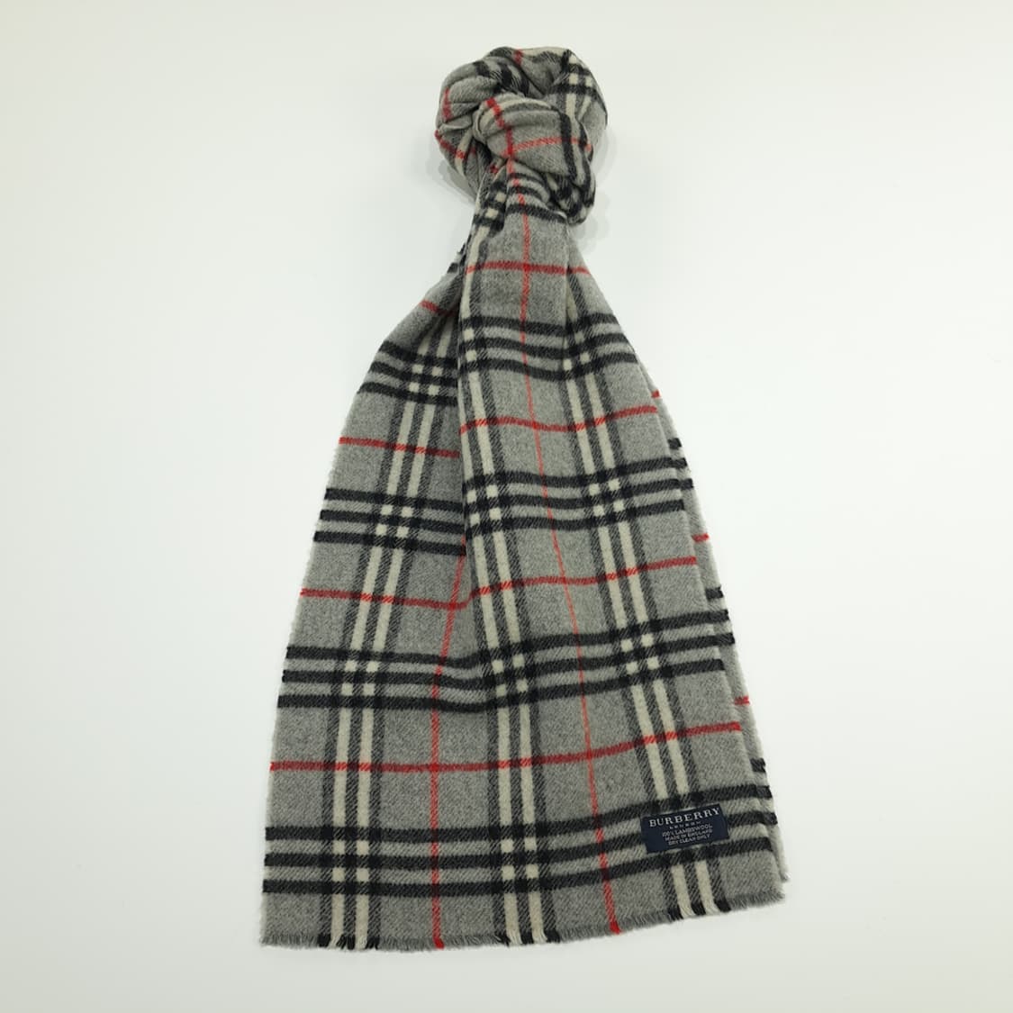 MX179 버버리 그레이 노바체크 램스울 목도리 머플러 상품이미지1