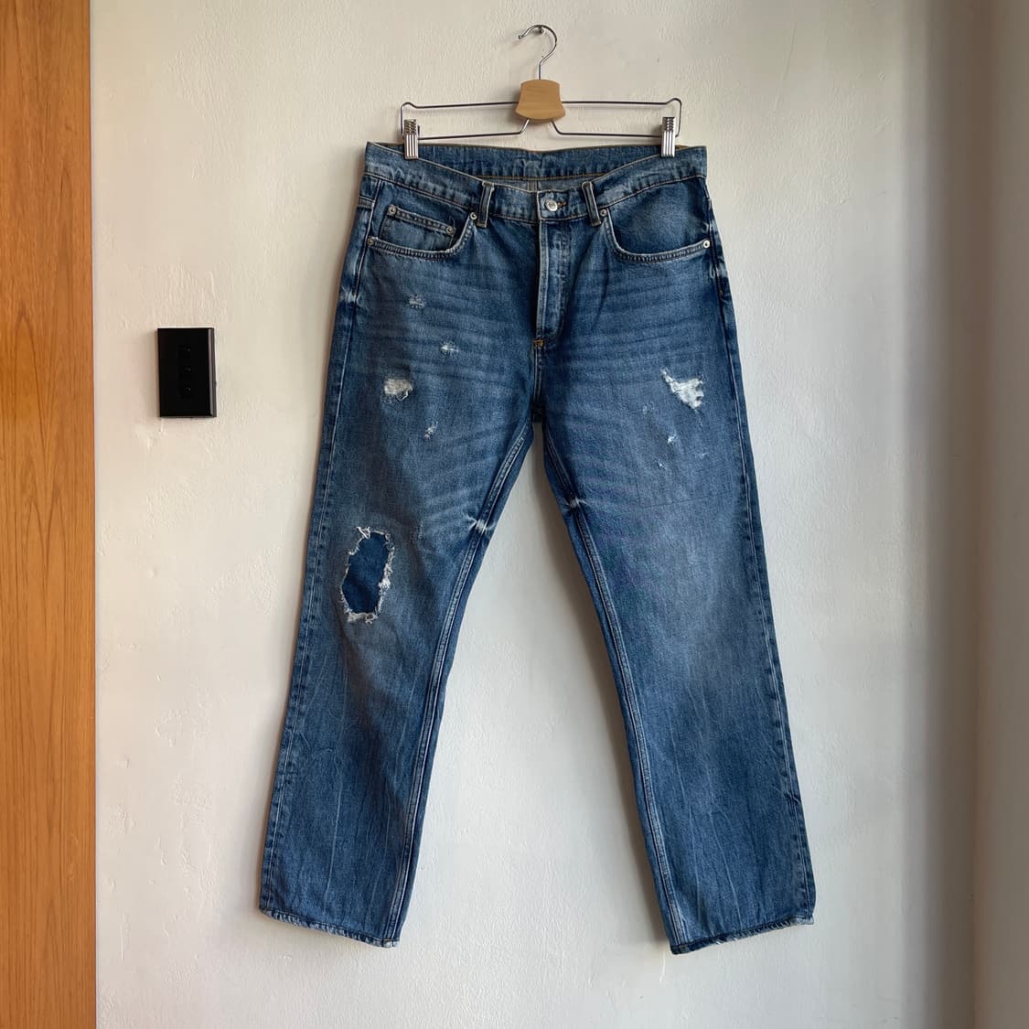 Sandro Washed Destroyed Denim Pants 상품이미지2