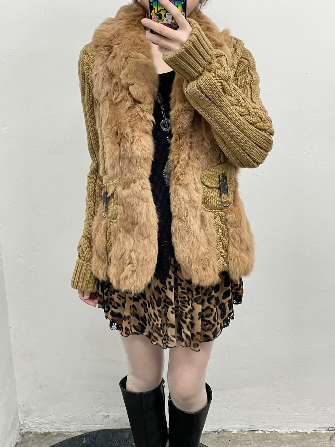 렉스 니트 퍼자켓 상품이미지3