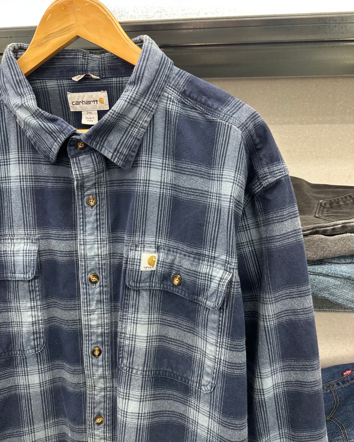 (2XL)칼하트 헤비울 체크셔츠-M1758 상품이미지2