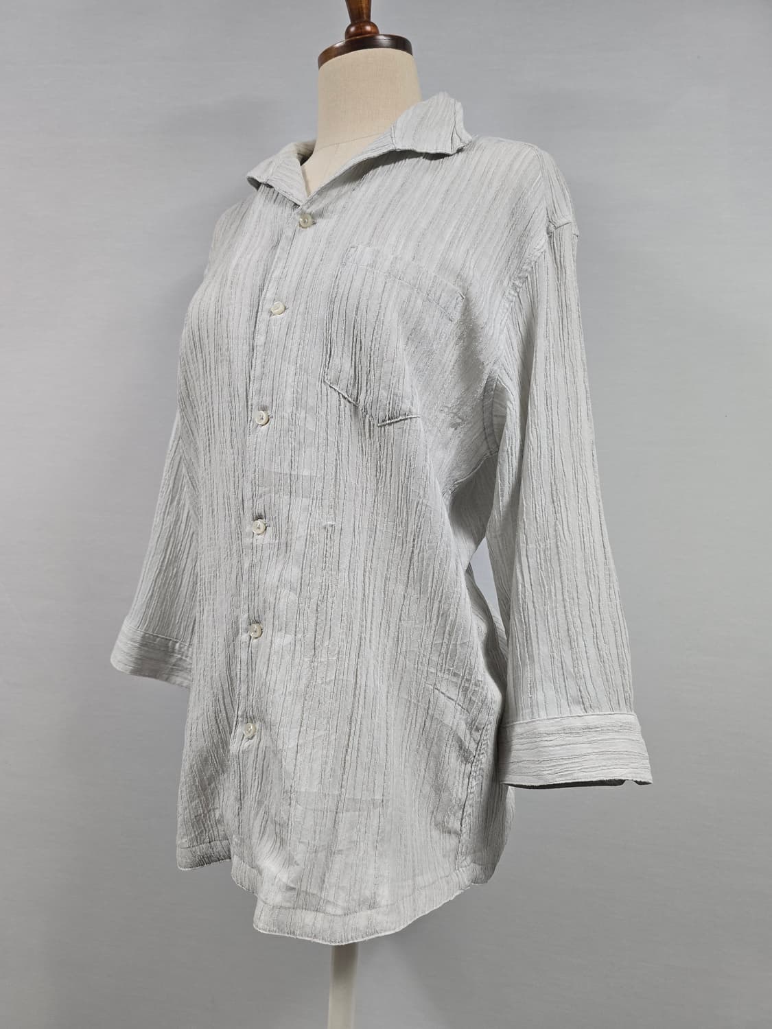 nicole club for men 니콜클럽포맨 주름 긴팔 셔츠 상품이미지2