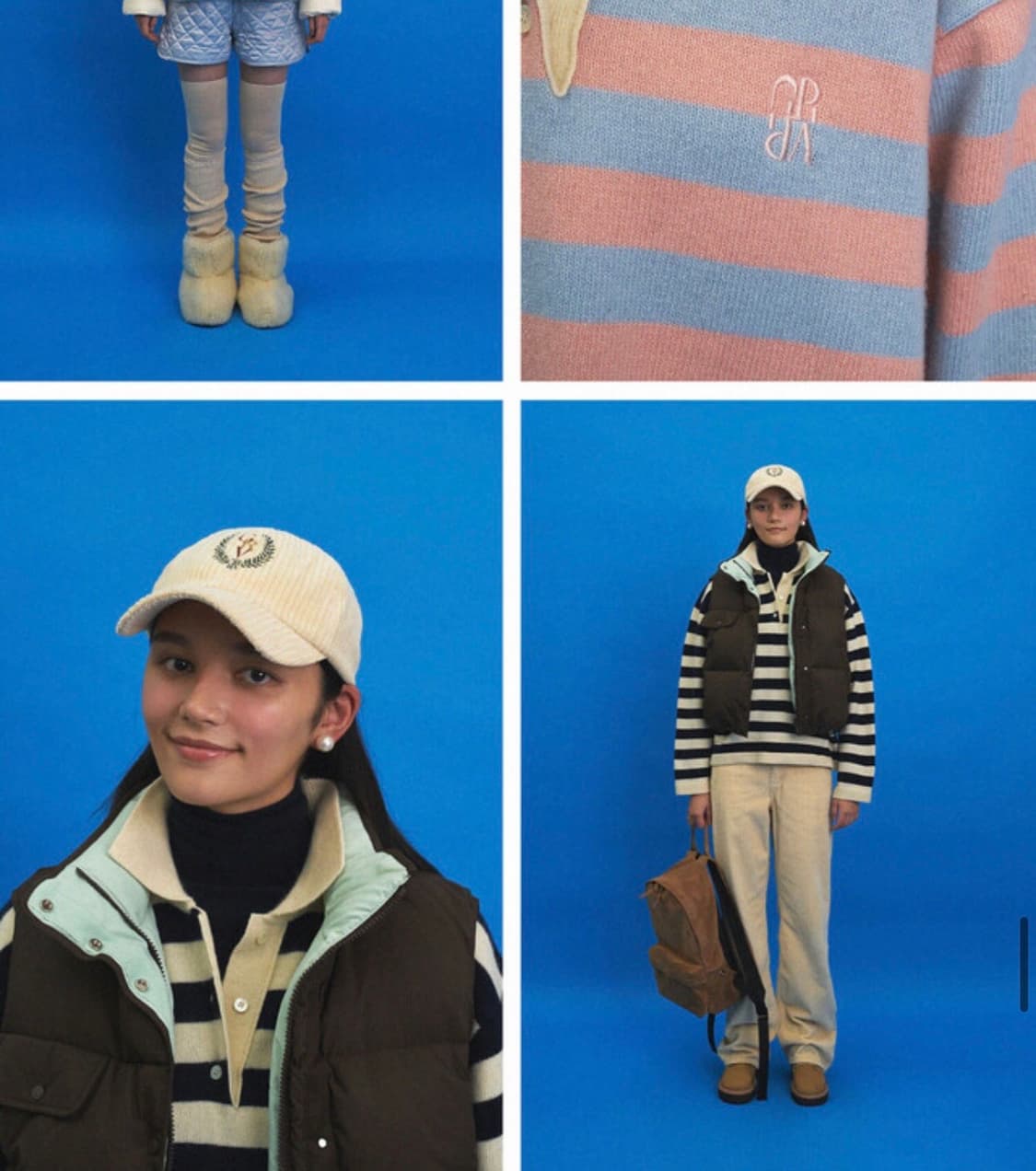 그로브 21HOLIDAY 스트라이프 카라니트 상품이미지3