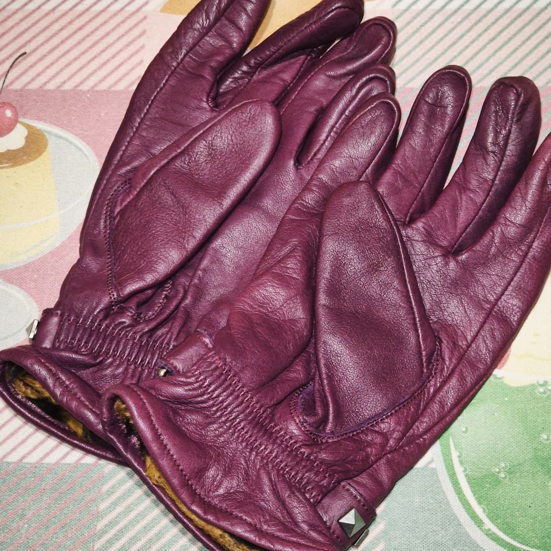 05s 히스테릭글래머 퍼플 레더 스터드 장갑 상품이미지8