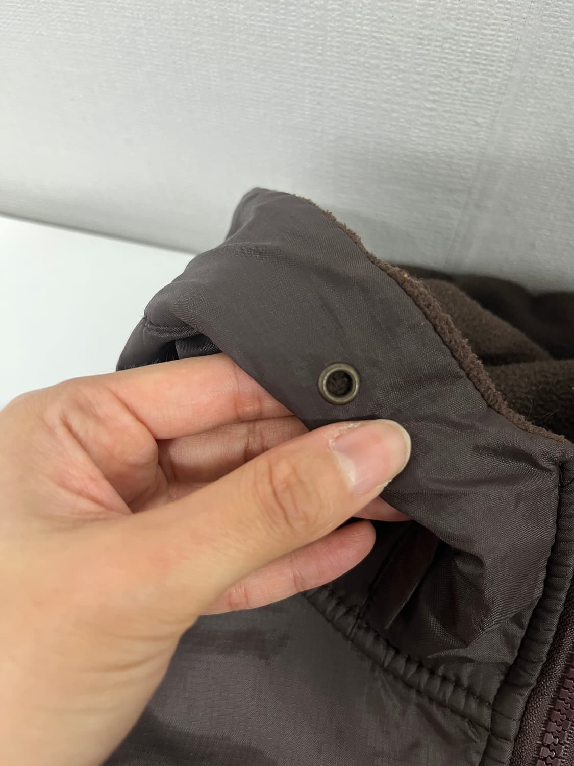 노스페이스 브라운 후드 후리스 (m) 상품이미지4