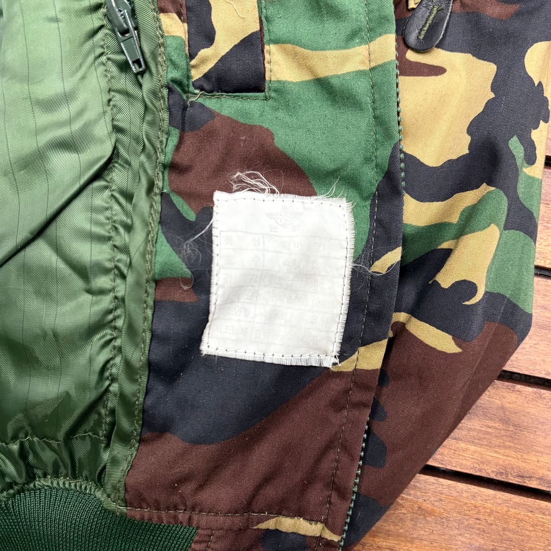 (M) 밀리터리 카모플라쥬 MA-1 탱커 자켓 상품이미지7