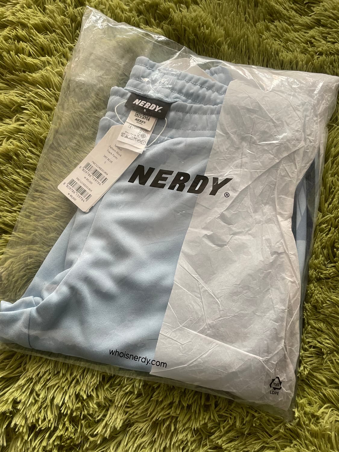 널디 (NERDY) 파란색 트레이닝 바지 널디 바지 상품이미지4