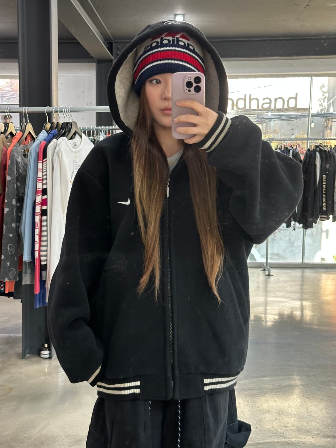 나이키 00s 배스킷볼 쉐르파 후드 점퍼  상품이미지1