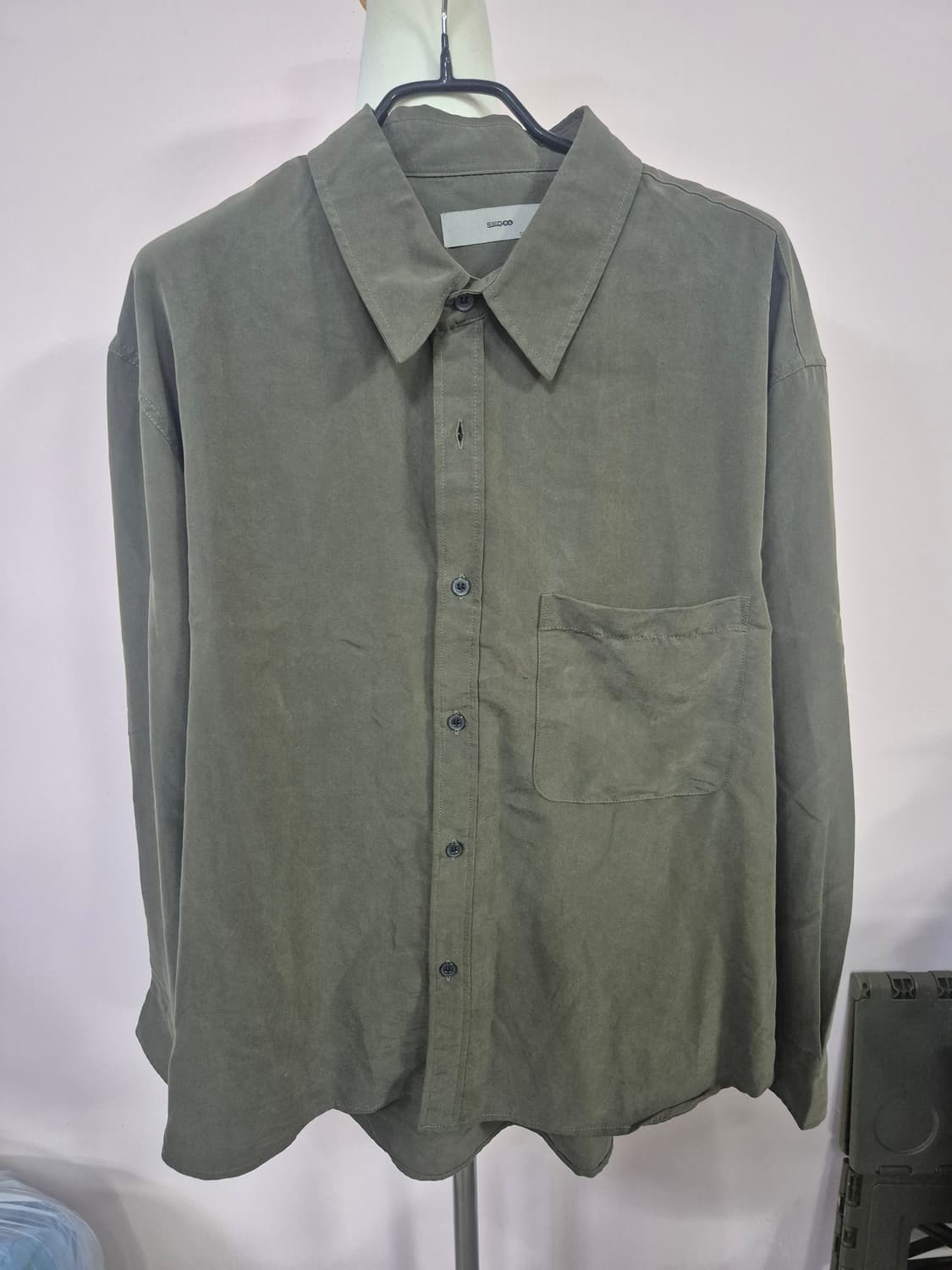 SIIIDO 셔츠 그린 상품이미지1