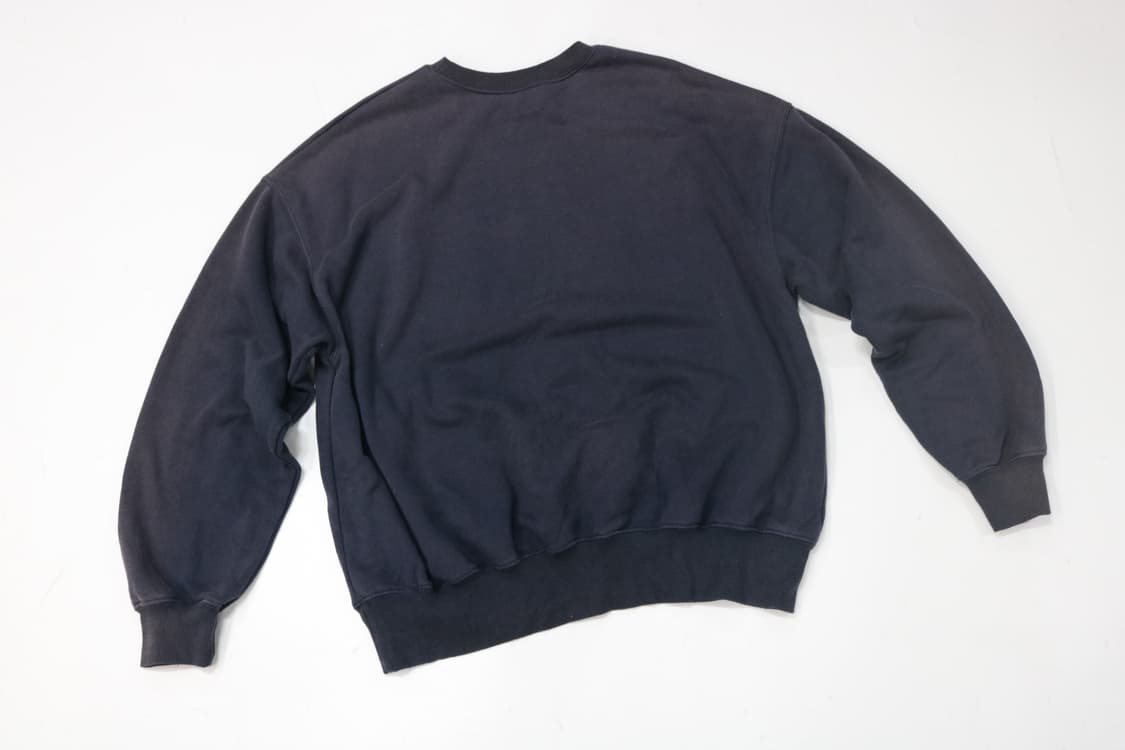 빈티지 차콜 네이비 WEST 아치 로고 헤비웨이트 스웻셔츠 (L) 상품이미지6